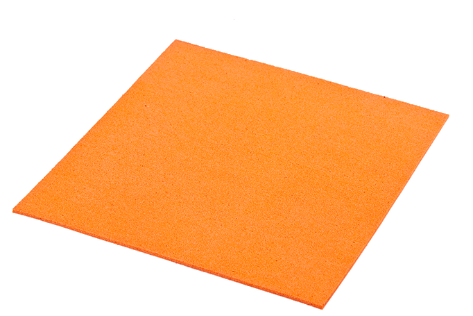 plaques caoutchouc naturel cellulaire orange