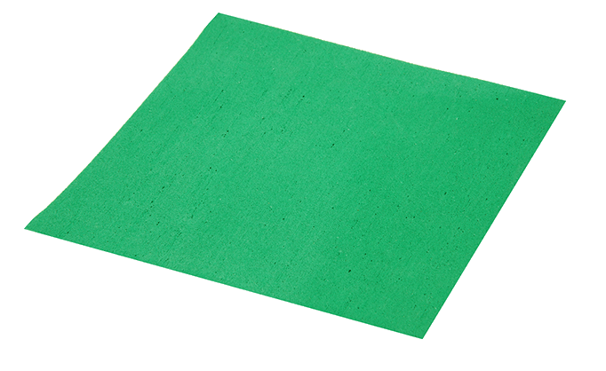 plaques caoutchouc naturel cellulaire verte